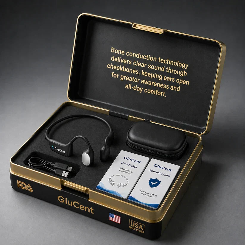 🌎Ends Today: 83% OFF!⏰🏆GluCent® Bone Conduction Smart Hearing Headphones （Mayo Clinic Recommended）