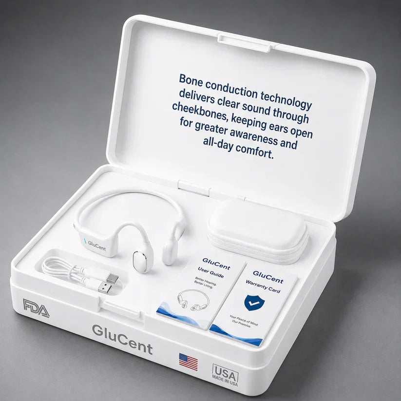🌎Ends Today: 83% OFF!⏰🏆GluCent® Bone Conduction Smart Hearing Headphones （Mayo Clinic Recommended）